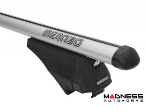 Alfa Romeo Stelvio Roof Rack Cross Bars - for models w/ factory roof rails - Silver 2018-2025 Alfa Romeo Stelvio Roof Rack Cross Bars - for models w/ factory roof rails - Silver 2018-2025